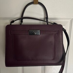 Coach Lane Carryall Leather/Suede Handbag